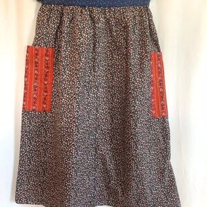 Vintage 1960s Micro Floral Print Skirt - Size Extra Small